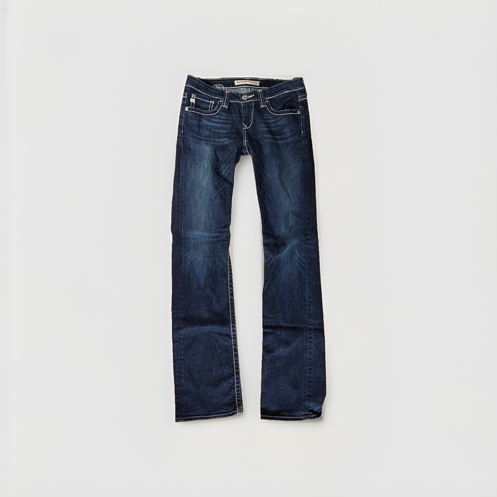 Vintage Big Star Sweet Ultra Low Rise Bootcut Women's Jeans 28XL Blue Denim USA